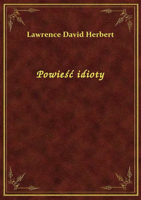 ebooki: Powieść idioty – ebook