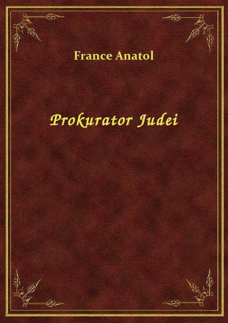 ebooki: Prokurator Judei – ebook