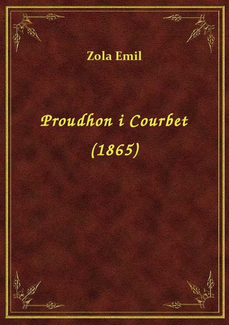 ebooki: Proudhon i Courbet (1865) – ebook