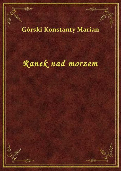 ebooki: Ranek nad morzem – ebook