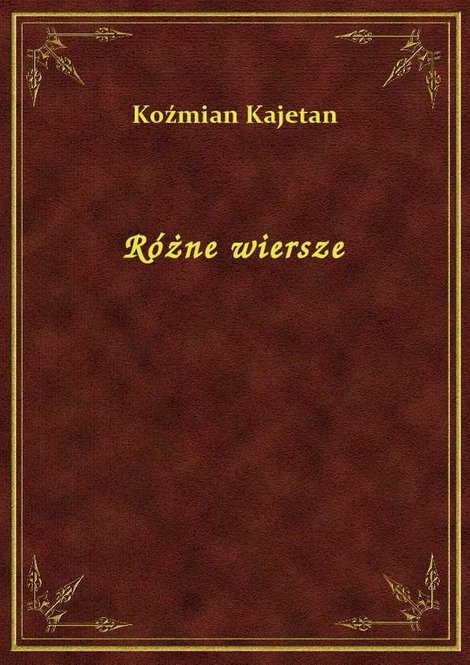 ebooki: Różne wiersze – ebook