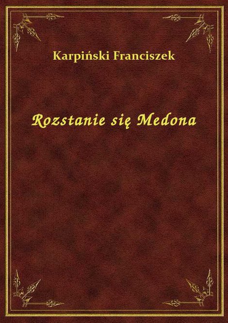 ebooki: Rozstanie się Medona – ebook