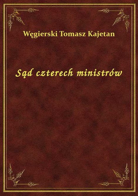 ebooki: Sąd czterech ministrów – ebook