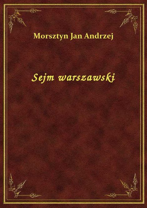 ebooki: Sejm warszawski – ebook