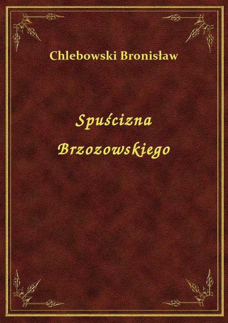 ebooki: Spuścizna Brzozowskiego – ebook