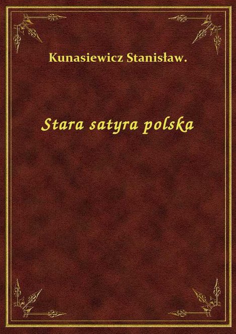 ebooki: Stara satyra polska – ebook