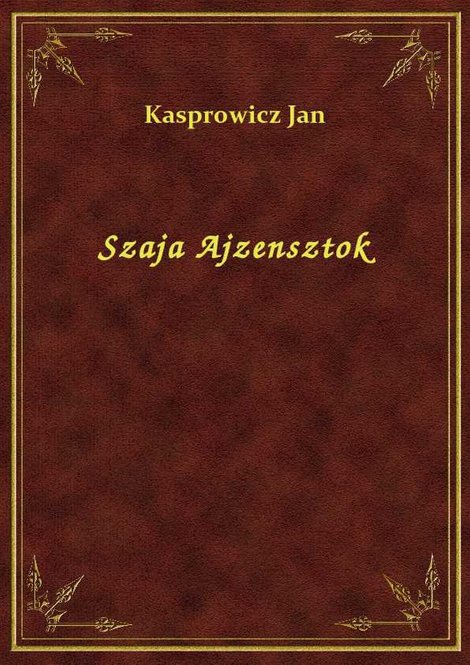 ebooki: Szaja Ajzensztok – ebook