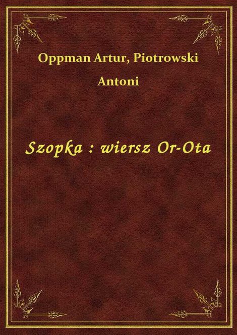 ebooki: Szopka : wiersz Or-Ota – ebook