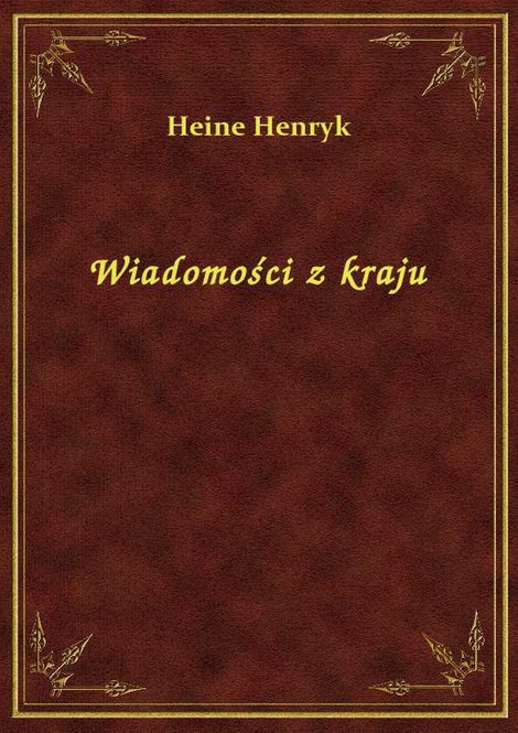 ebooki: Wiadomości z kraju – ebook