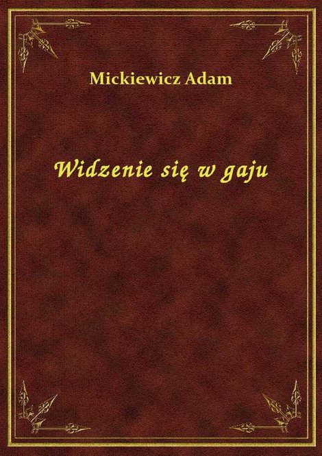 ebooki: Widzenie się w gaju – ebook