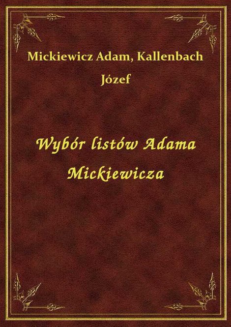 ebooki: Wybór listów Adama Mickiewicza – ebook
