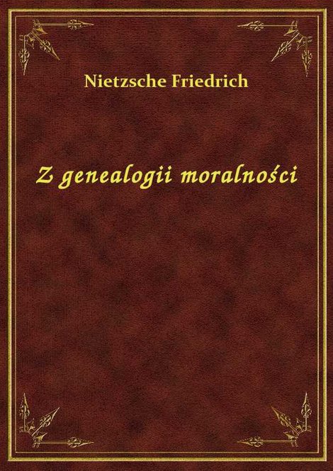 ebooki: Z genealogii moralności – ebook