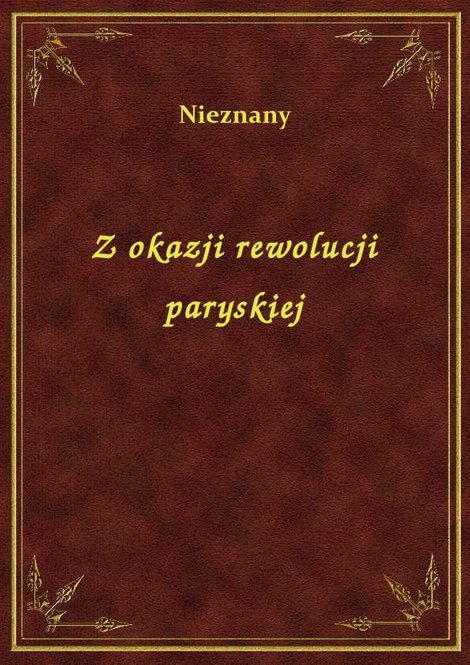 ebooki: Z okazji rewolucji paryskiej – ebook