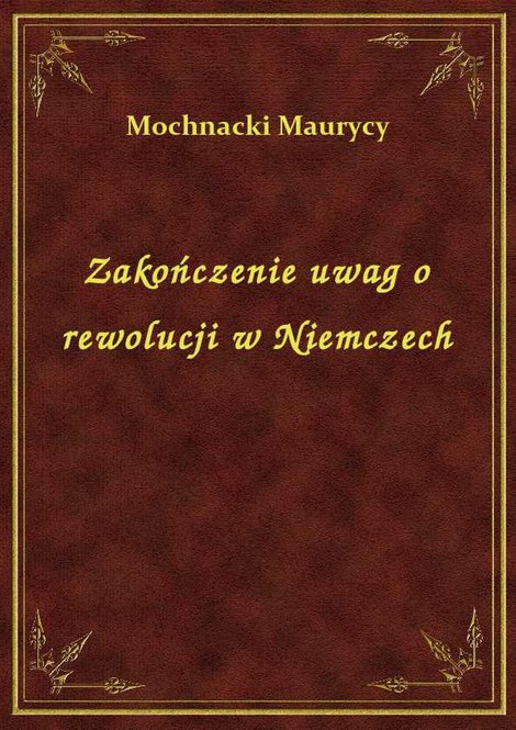 ebooki: Zakończenie uwag o rewolucji w Niemczech – ebook
