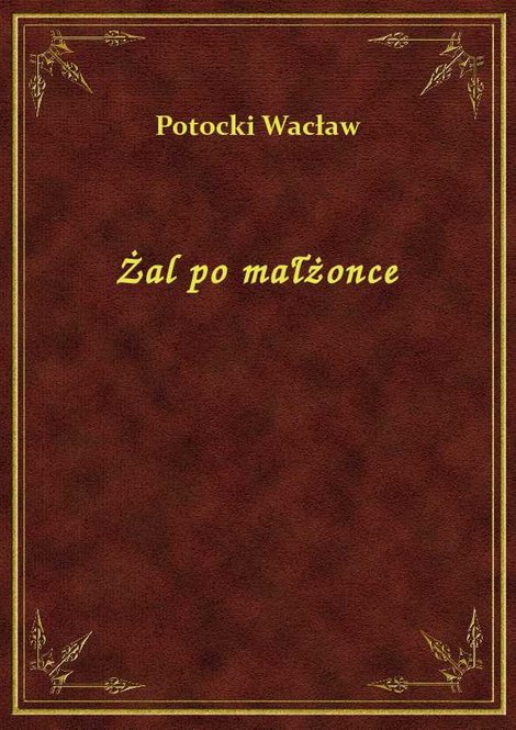 ebooki: Żal po małżonce – ebook