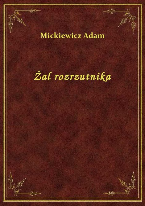 ebooki: Żal rozrzutnika – ebook