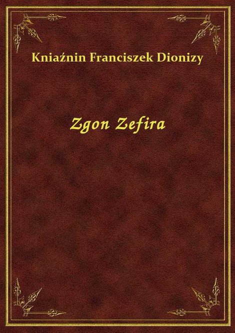 ebooki: Zgon Zefira – ebook