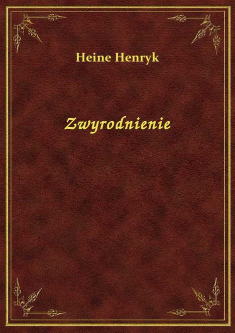 ebooki: Zwyrodnienie – ebook