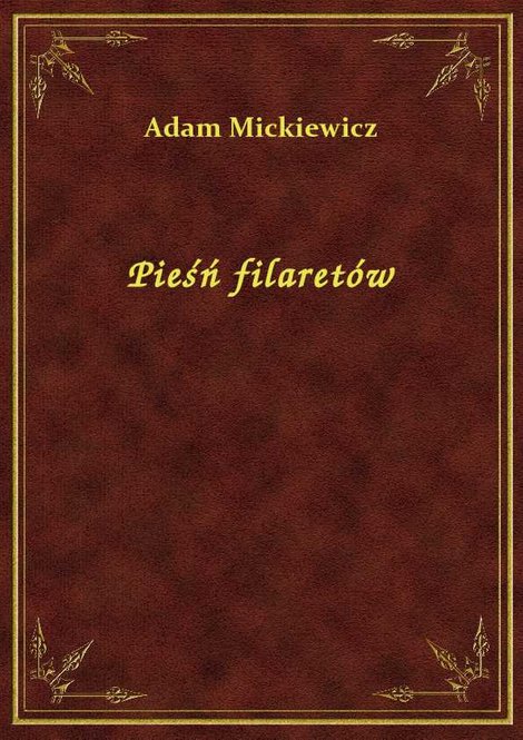 ebooki: Pieśń filaretów – ebook