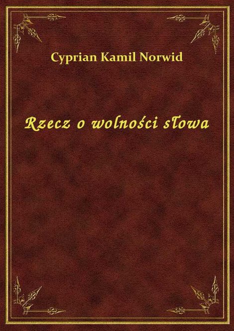 ebooki: Rzecz o wolności słowa – ebook