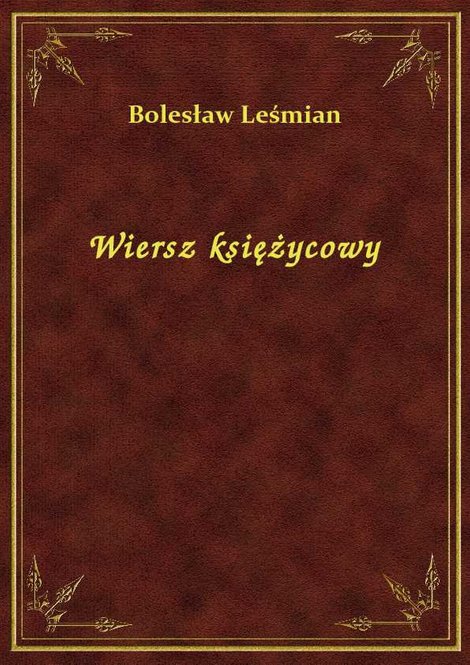 ebooki: Wiersz księżycowy – ebook