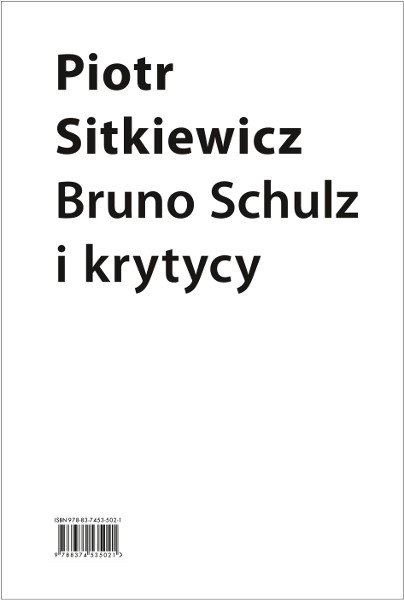 ebooki: Bruno Schulz i krytycy. Recepcja twórczości Brunona Schulza w latach 1921-1939 – ebooki