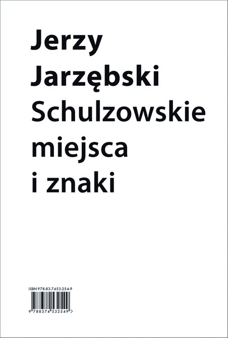 ebooki: Schulzowskie miejsca i znaki – ebooki