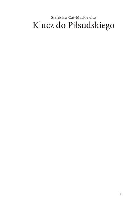 ebooki: Klucz do Piłsudskiego – ebooki