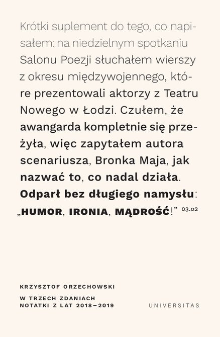 ebooki: W trzech zdaniach. Zapiski z lat 2018/2019 – ebooki