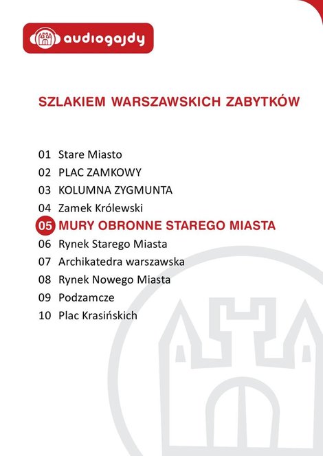 audiobooki: Mury obronne Starego Miasta. Szlakiem warszawskich zabytków – audiobooki