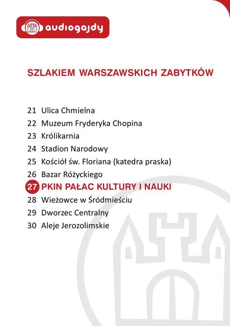 audiobooki: Pałac Kultury i Nauki. Szlakiem warszawskich zabytków – audiobooki