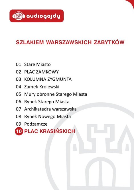 audiobooki: Plac Krasińskich. Szlakiem warszawskich zabytków – audiobooki