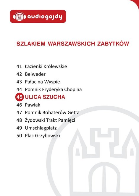 audiobooki: Ulica Szucha. Szlakiem warszawskich zabytków – audiobooki