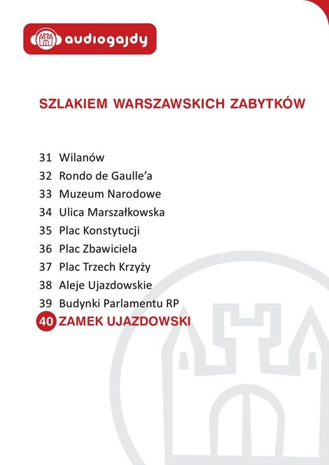 audiobooki: Zamek Ujazdowski. Szlakiem warszawskich zabytków – audiobooki