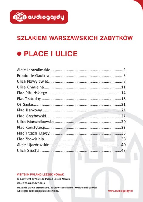 ebooki: Place i ulice. Szlakiem warszawskich zabytków – ebooki
