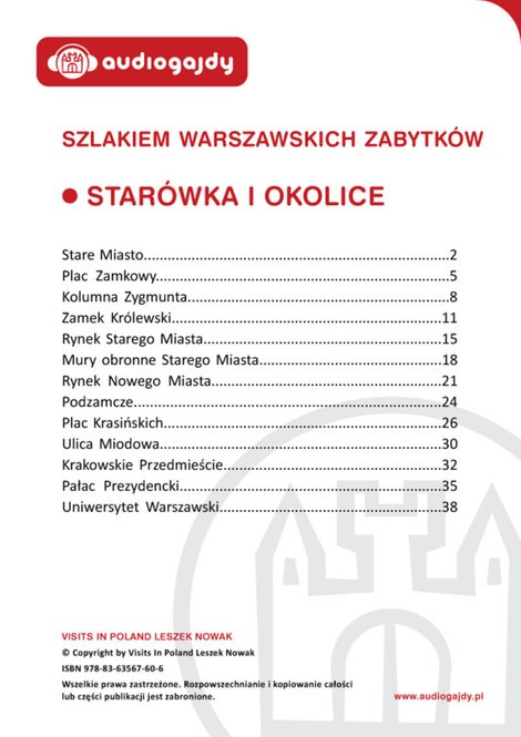 ebooki: Starówka i okolice. Szlakiem warszawskich zabytków – ebooki