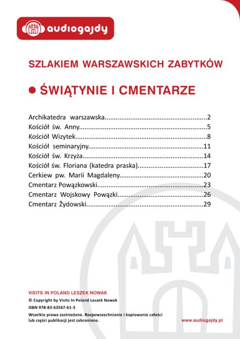 ebooki: Świątynie i cmentarze. Szlakiem warszawskich zabytków – ebooki