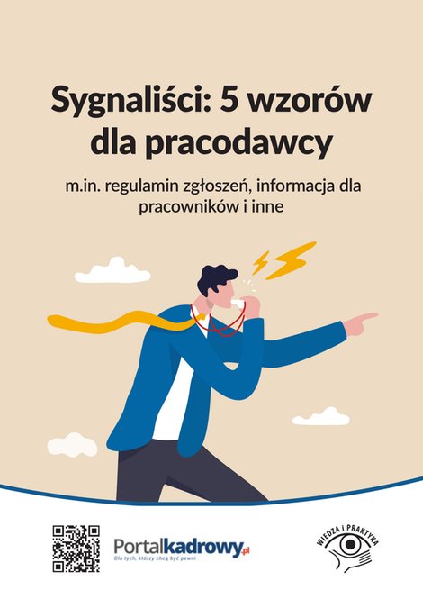 ebooki: Sygnaliści: 5 wzorów dla pracodawcy (m.in. regulamin zgłoszeń, informacja dla pracowników i inne) – ebooki