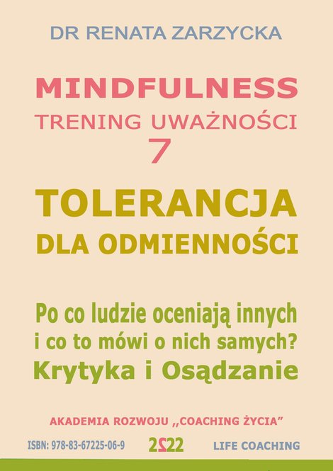 audiobooki: Tolerancja dla odmienności. Krytyka i Osądzanie. Po co ludzie oceniają innych i co to mówi o nich samych? – audiobook