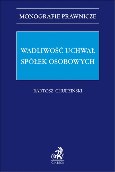 ebooki: Wadliwość uchwał spółek osobowych – ebook