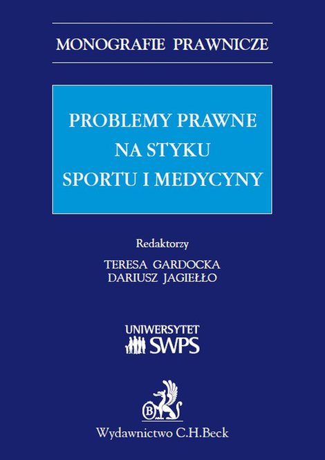 ebooki: Problemy prawne na styku sportu i medycyny – ebook