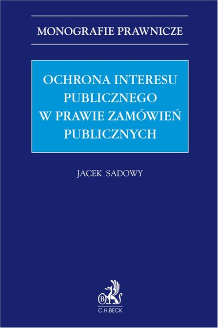 ebooki: Ochrona interesu publicznego w prawie zamówień publicznych – ebook