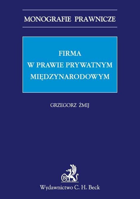 ebooki: Firma w prawie prywatnym międzynarodowym – ebook