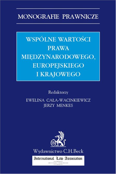 ebooki: Wspólne wartości prawa międzynarodowego europejskiego i krajowego – ebook