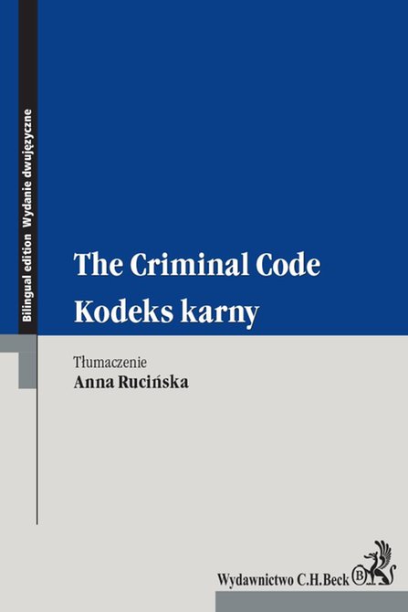 ebooki: Kodeks karny. The Criminal Code – ebook