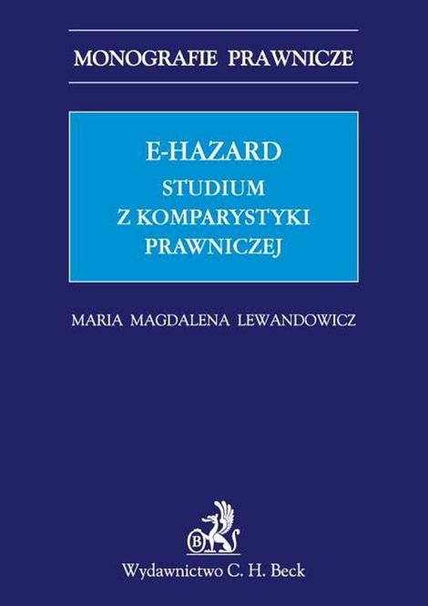 ebooki: E-hazard. Studium z komparatystyki prawniczej – ebook