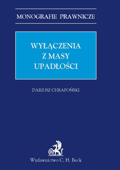 ebooki: Wyłączenia z masy upadłości – ebook