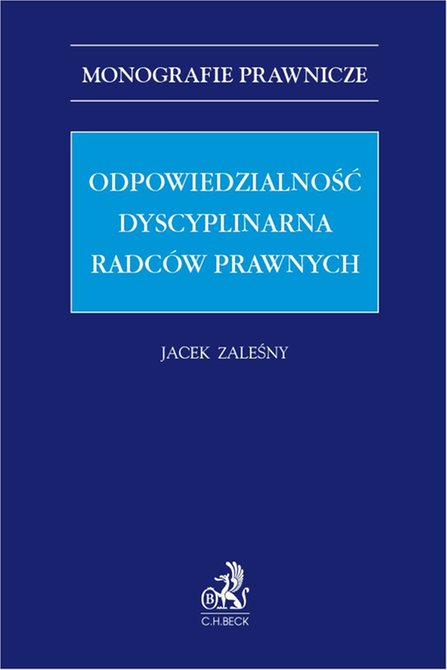 ebooki: Odpowiedzialność dyscyplinarna radców prawnych – ebook