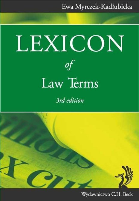 ebooki: Lexicon of Law Terms – ebook