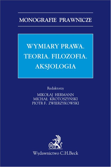 ebooki: Wymiar prawa. Teoria. Filzofia. Aksjologia – ebook